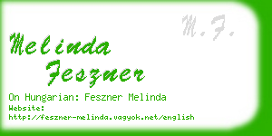 melinda feszner business card